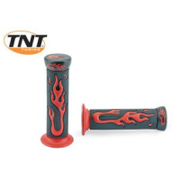 TNT Grips Flames Red