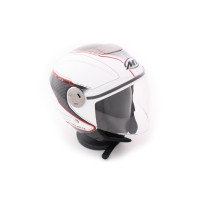 MT Jet Helmet City Eleven Dynamic White / Red