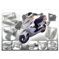 DMP Bodyworkset Silver Yamaha Aerox