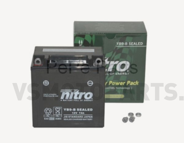 Nitro Boost Gel Battery yb9-b  Piaggio