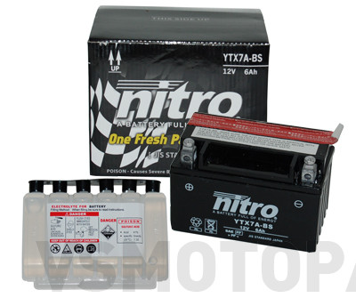Nitro Battery YTX7A-BS Sym Mio