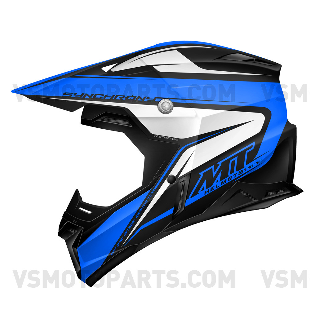MT Synchrony Cross Helmet Blue / Black