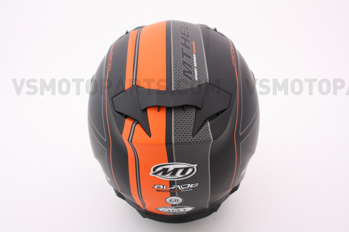 MT Helmet Blade SV Raceline Matt Black / Orange