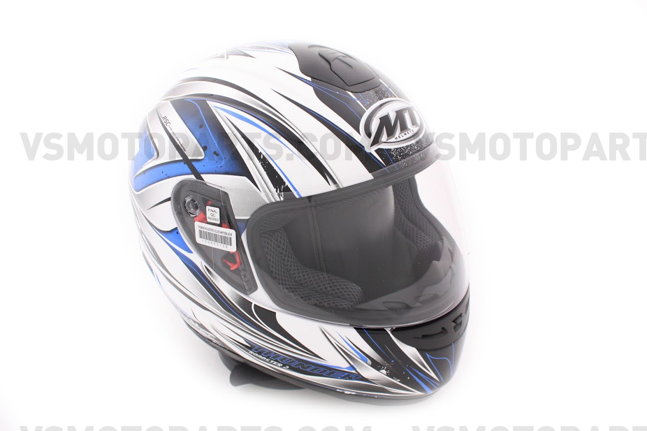 MT Helmet Roadster White / Blue